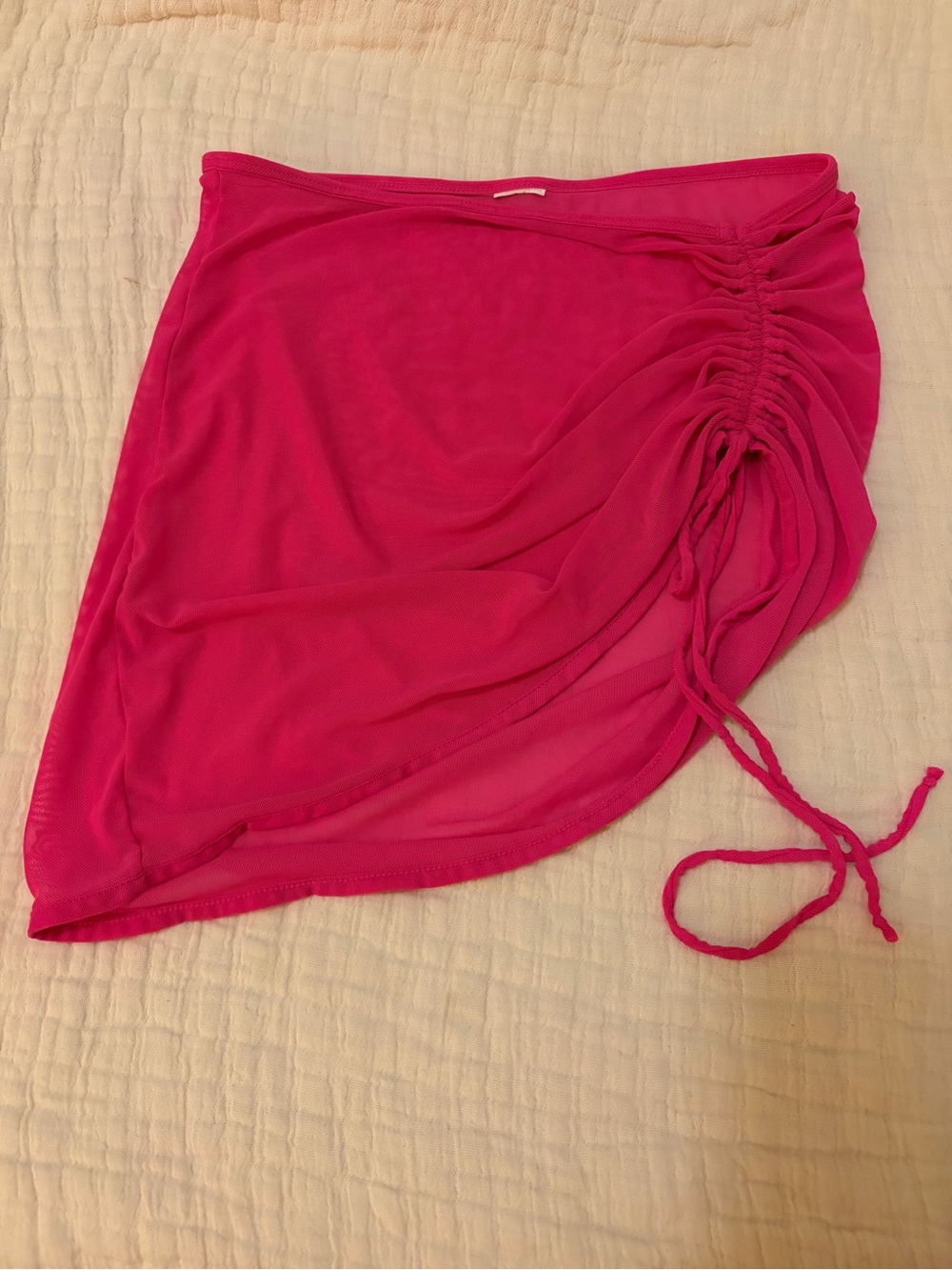 Women’s mesh Hot Pink Swim Cover-Up Skirt